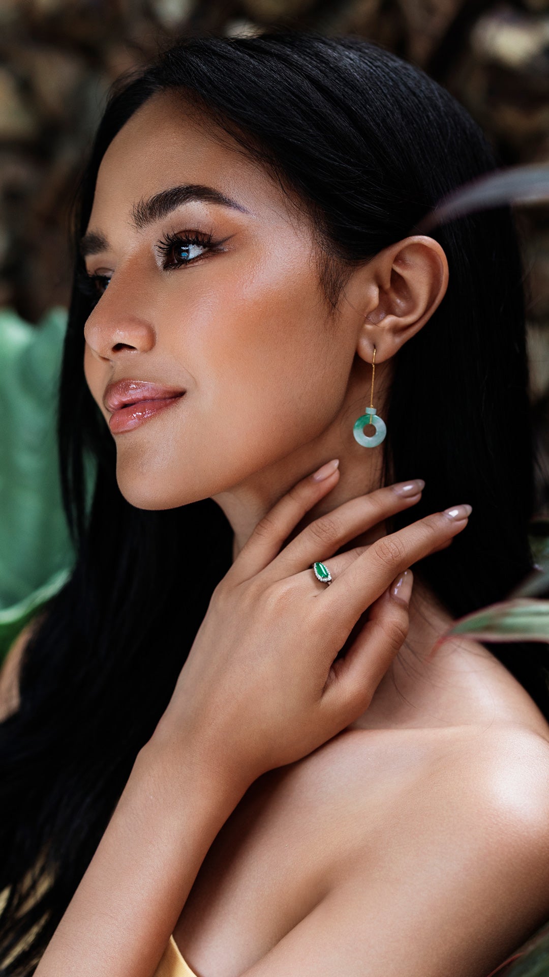 Asian jade jewelry collection