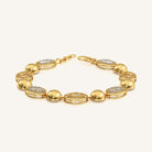 22K Gold Turkish Bracelet with Ottoman Detailing