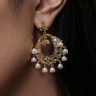 Chaandrika Set by Modi Pearls, showcasing AAA++ grade freshwater pearls in a cascading design, offering a refined touch of heritage and sophistication.