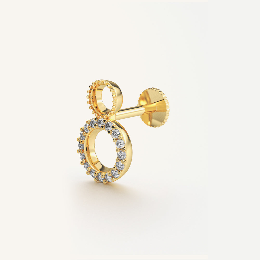 Lightweight Gold Hoop Earrings by Noura