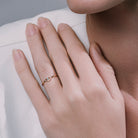 Gold Haven protective evil eye ring featuring VS clarity diamonds