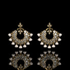 Modi Pearls Chaandrika Necklace with three layers of radiant round pearls and matching earrings, a luminous tribute to timeless royal artistry.