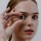 Acantha Halo Pendant with 72 Marquise Diamonds – 18K White Gold