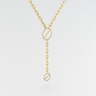 KARP Meridian Necklace featuring 99 round-cut diamonds in 18K yellow gold