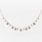 Noura 18K Gold Stone Necklace for Timeless Elegance