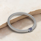 Luxury GH silver bracelet with choice of gemstones – garnet, sapphire, diamond & more