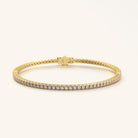 GH Petite Tennis Bracelet with natural diamonds in solid gold – handcrafted by Gold Haven