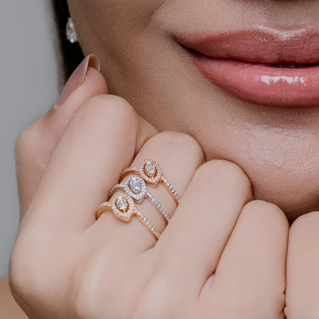 Legendary Diamond Capitoline Ring in 18K Gold by KARP