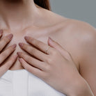 Modern zigzag pattern ring in polished gold finish