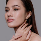 Unique zigzag gold ring by Gold Haven for contemporary fashion