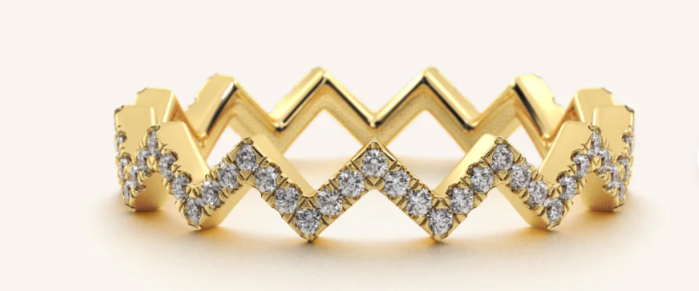 A Symphony of Elegance: The GH Zigzag Ring by Gold Haven