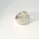 Radiant 18K White Gold Rivière Ring – Diamond Jewelry by KARP